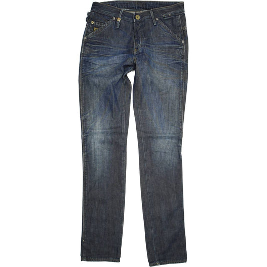 G-Star Medin Women Blue Straight Regular Jeans W25 L32