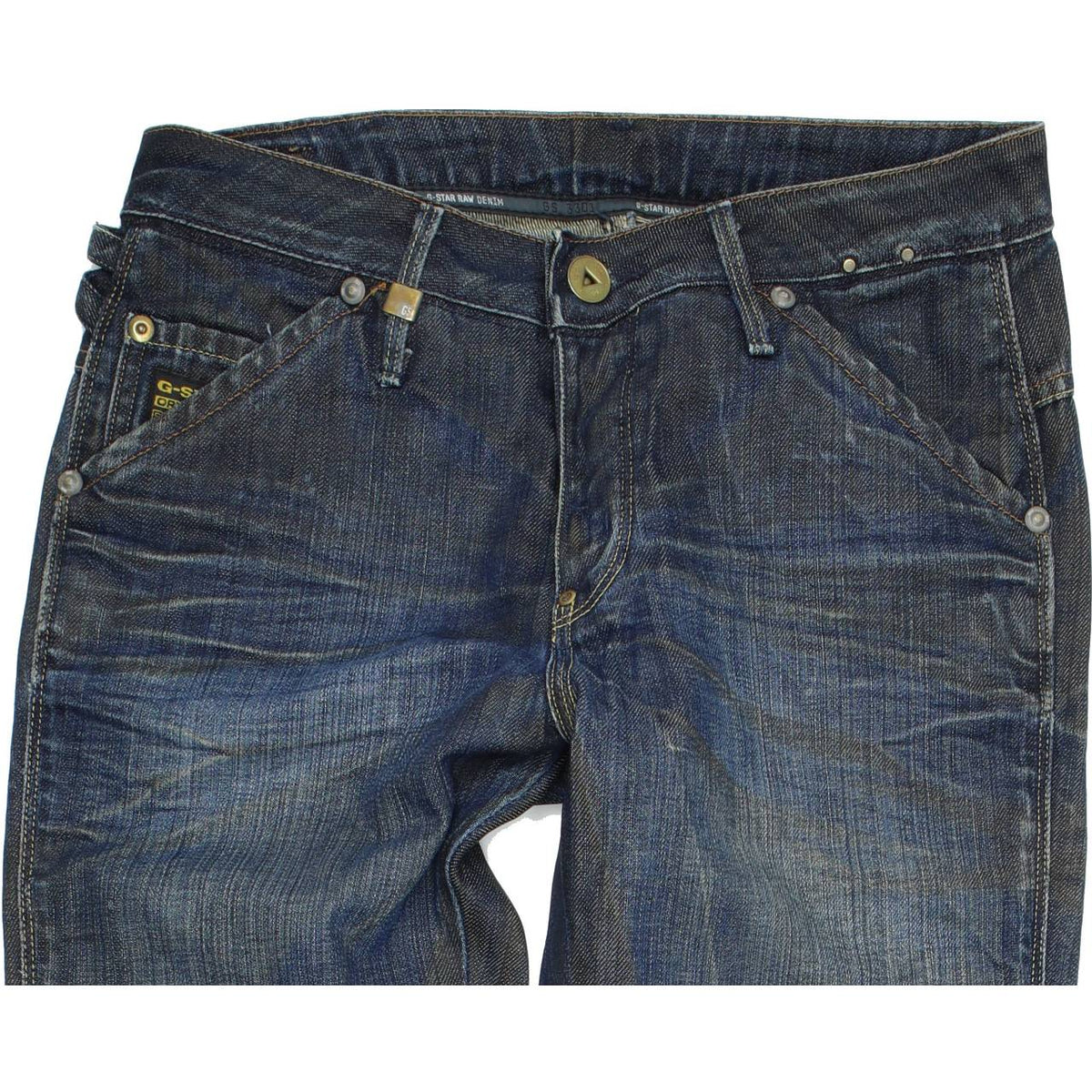 G-Star Medin Women Blue Straight Regular Jeans W25 L32