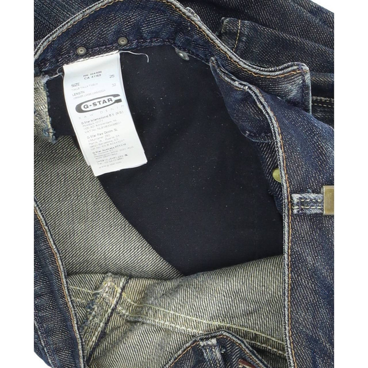 G-Star Medin Women Blue Straight Regular Jeans W25 L32