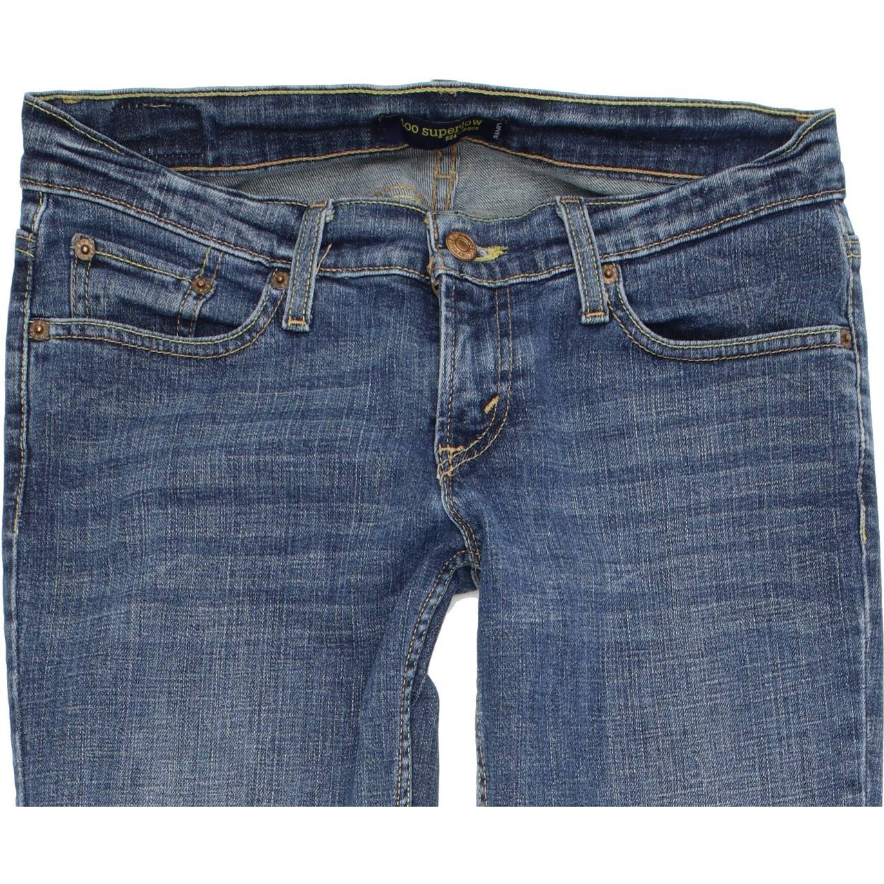 Levi's 524 Women Blue Skinny Slim Stretch Jeans W28 L34