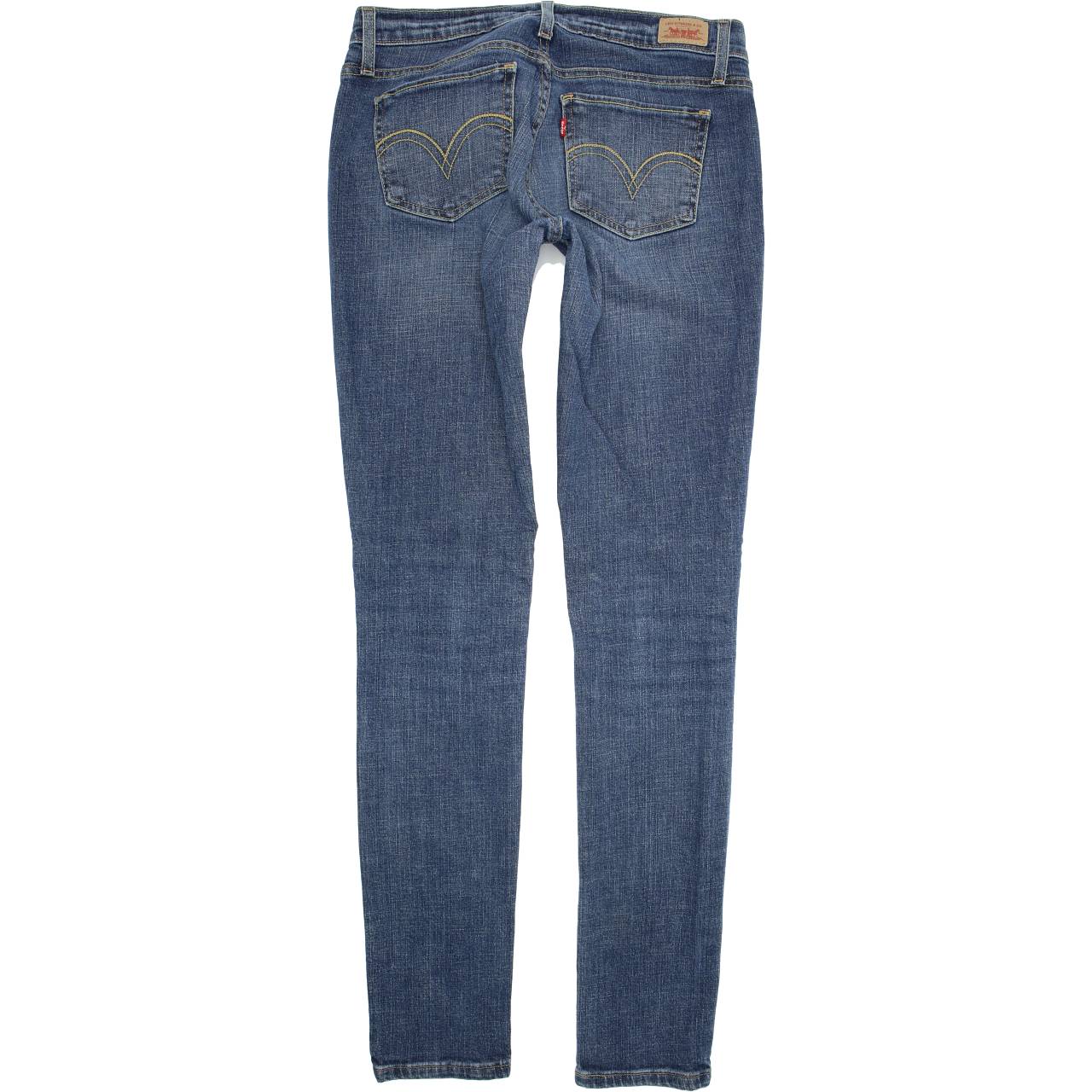 Levi's 524 Women Blue Skinny Slim Stretch Jeans W28 L34