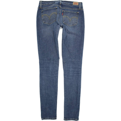 Levi's 524 Women Blue Skinny Slim Stretch Jeans W28 L34
