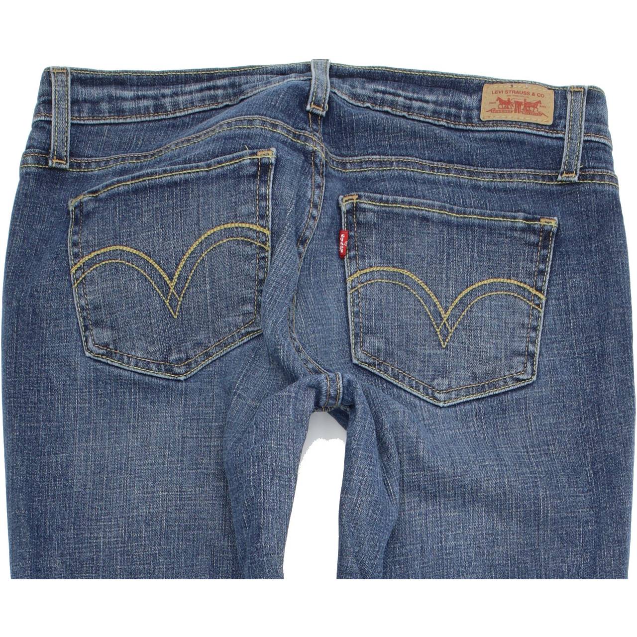 Levi's 524 Women Blue Skinny Slim Stretch Jeans W28 L34