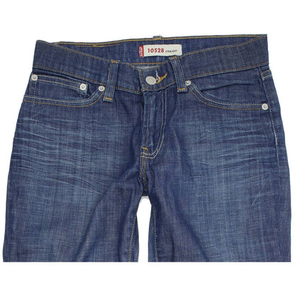 Levi's 528 Women Blue Straight Regular Stretch Jeans W28 L32