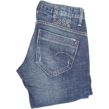 G-Star Midge Women Blue Straight Regular Stretch Jeans W26 L30