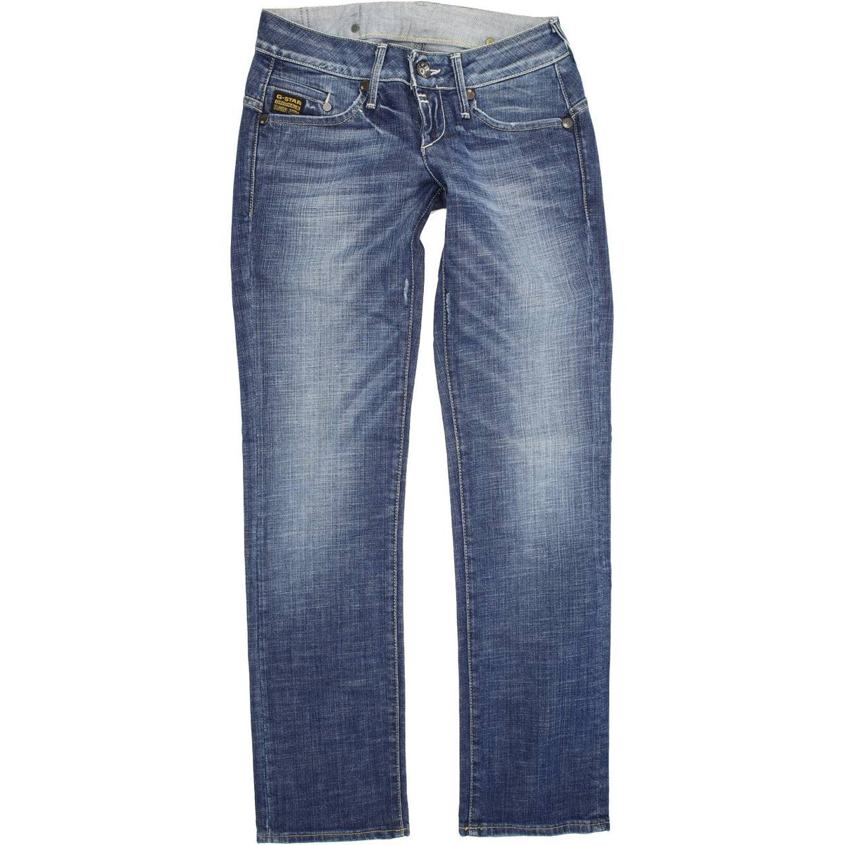 G-Star Midge Women Blue Straight Regular Stretch Jeans W26 L30