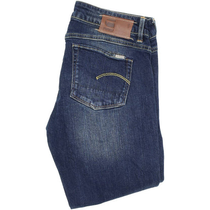 G-Star 3301 Women Blue Bootcut Regular Stretch Jeans W27 L34