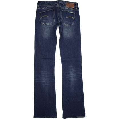 G-Star 3301 Women Blue Bootcut Regular Stretch Jeans W27 L34