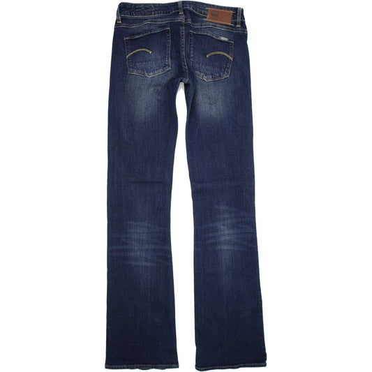 G-Star 3301 Women Blue Bootcut Regular Stretch Jeans W27 L34