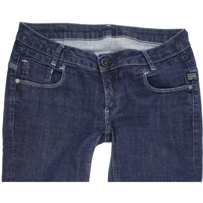G-Star Women Blue Skinny Slim Stretch Jeans W28 L29
