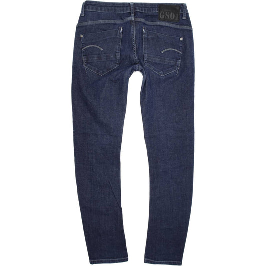 G-Star Women Blue Skinny Slim Stretch Jeans W28 L29