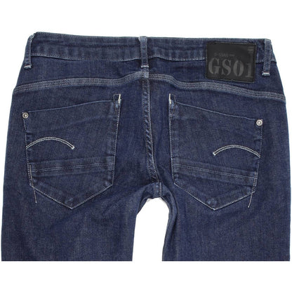 G-Star Women Blue Skinny Slim Stretch Jeans W28 L29