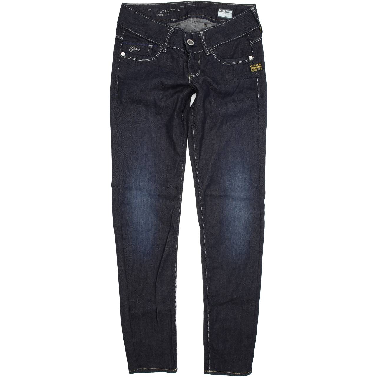 G-Star Lynn Women Blue Straight Regular Stretch Jeans W27 L32