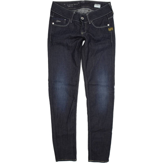 G-Star Lynn Women Blue Straight Regular Stretch Jeans W27 L32
