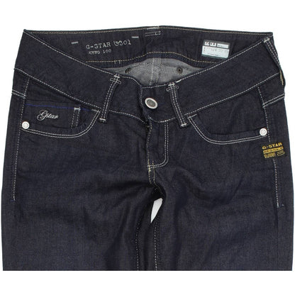 G-Star Lynn Women Blue Straight Regular Stretch Jeans W27 L32
