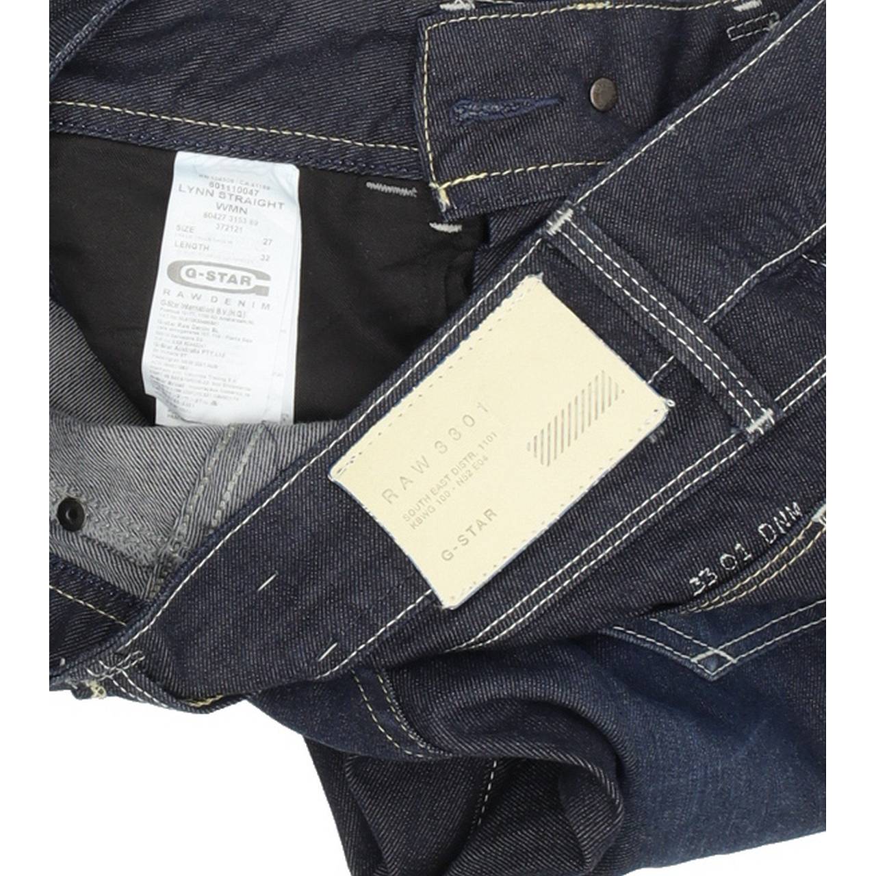 G-Star Lynn Women Blue Straight Regular Stretch Jeans W27 L32