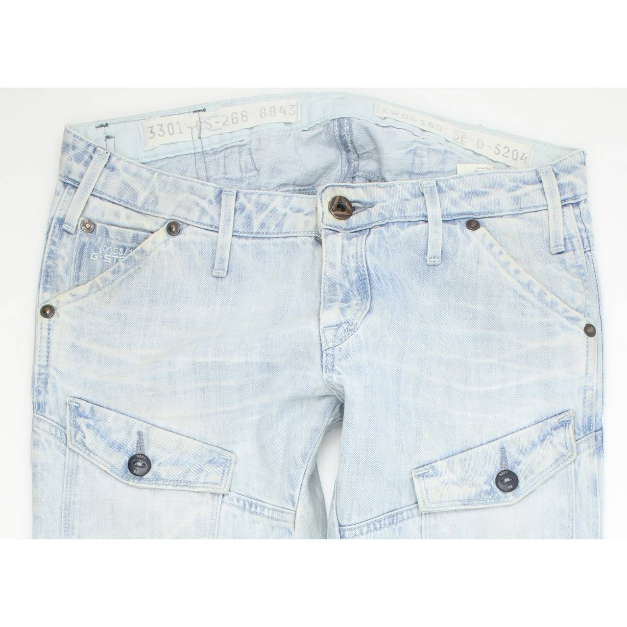 G-Star Storm Elwood Women Blue Skinny Slim Jeans W29 L34
