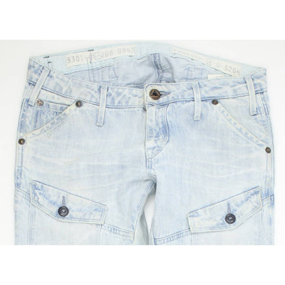 G-Star Storm Elwood Women Blue Skinny Slim Jeans W29 L34