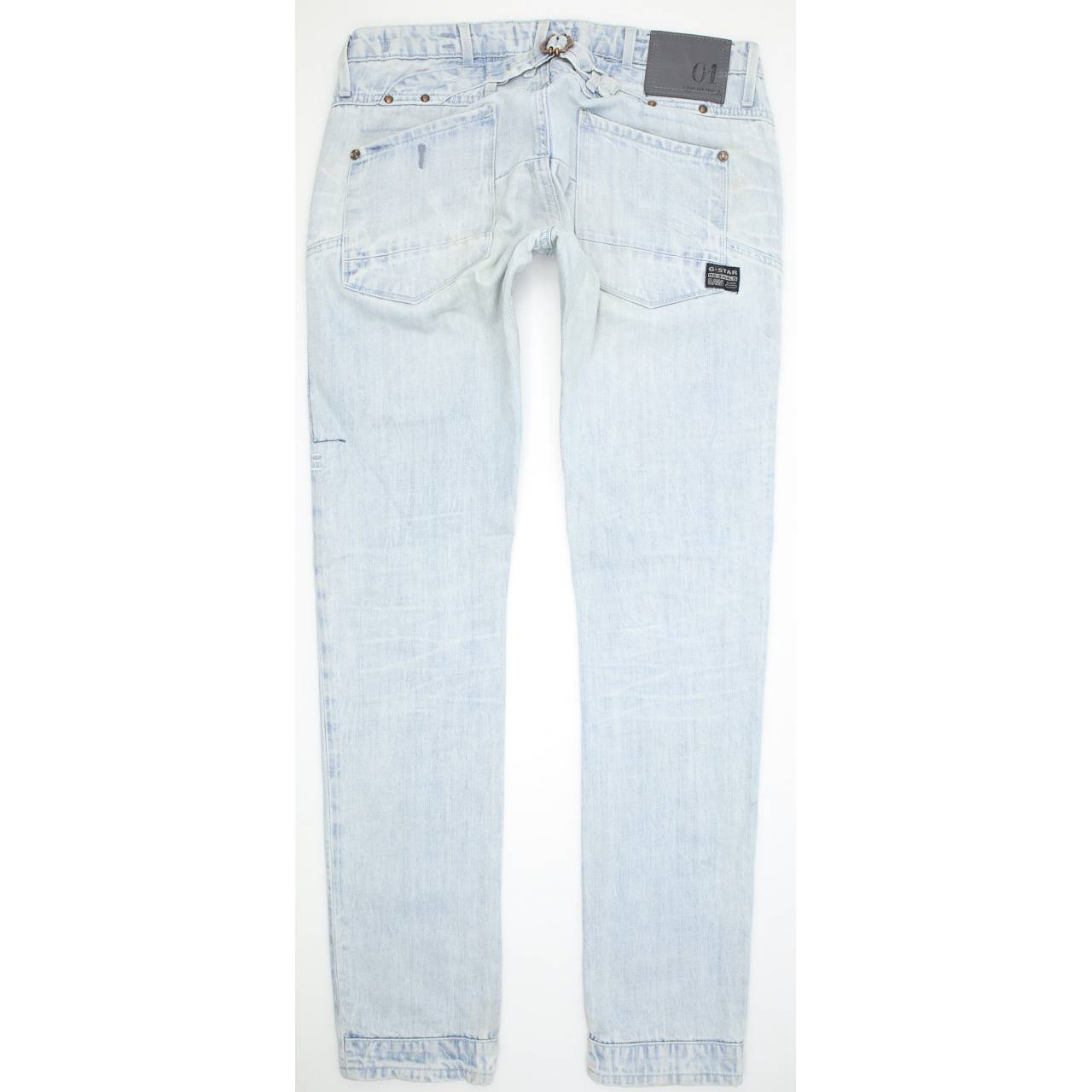 G-Star Storm Elwood Women Blue Skinny Slim Jeans W29 L34
