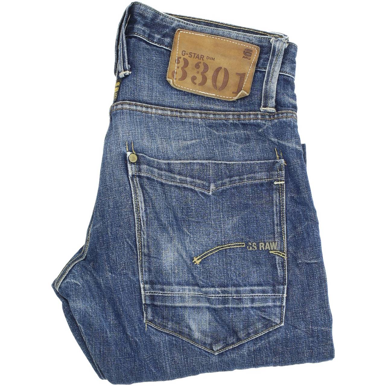 G-Star Victor Men Blue Straight Regular Jeans W31 L32