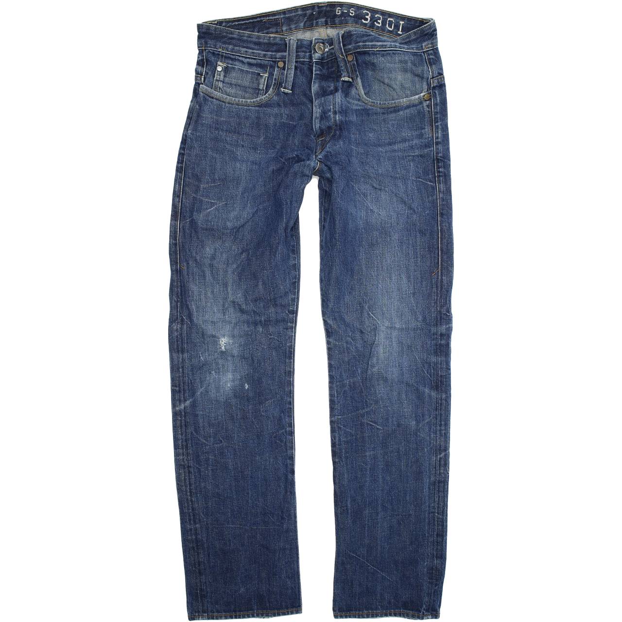 G-Star Victor Men Blue Straight Regular Jeans W31 L32