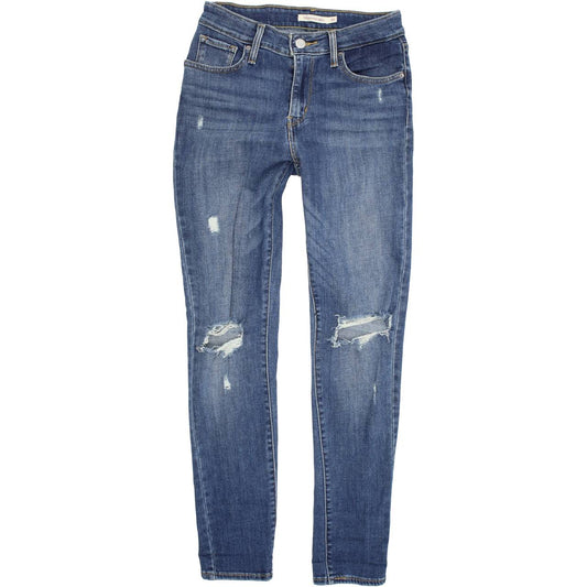 Levi's 721 Women Blue Skinny Slim Stretch Jeans W26 L30