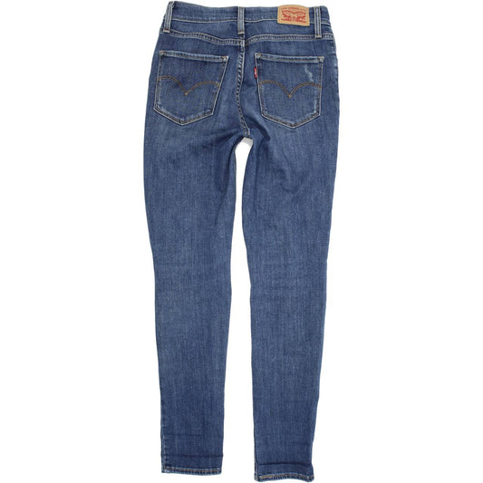 Levi's 721 Women Blue Skinny Slim Stretch Jeans W26 L30