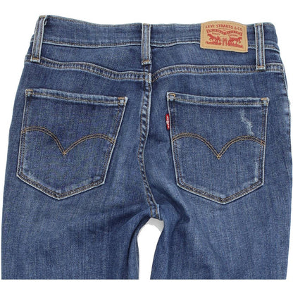 Levi's 721 Women Blue Skinny Slim Stretch Jeans W26 L30