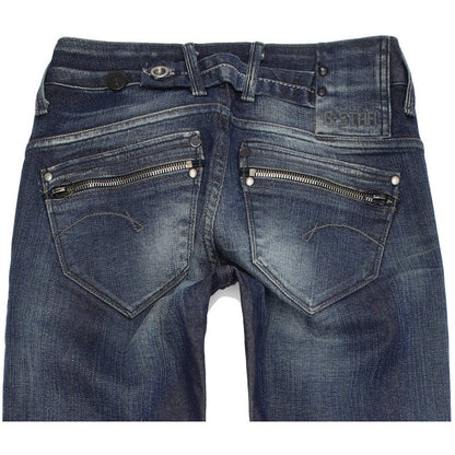 G-Star Corvet Women Blue Skinny Slim Stretch Jeans W25 L34