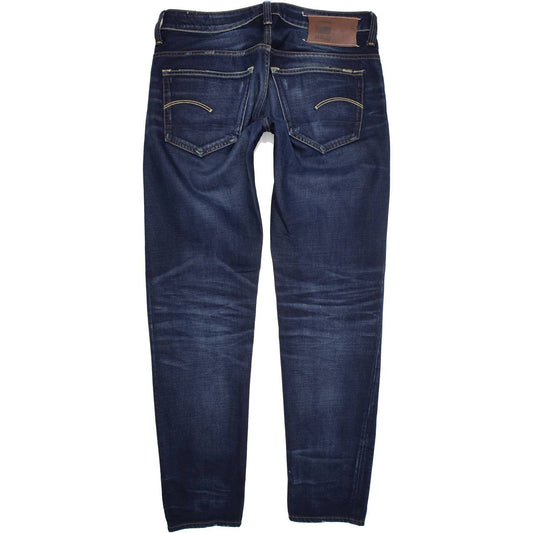 G-Star 3301 Men Blue Straight Slim Jeans W29 L32