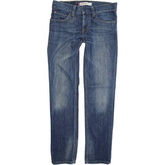 Levi's 511 Men Blue Skinny Slim Stretch Jeans W30 L32