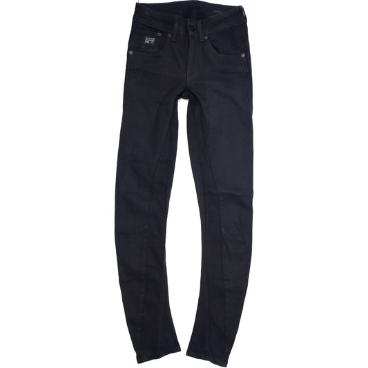 G-Star Arc 3D Women Navy Skinny Slim Jegging Stretch Jeans W24 L30