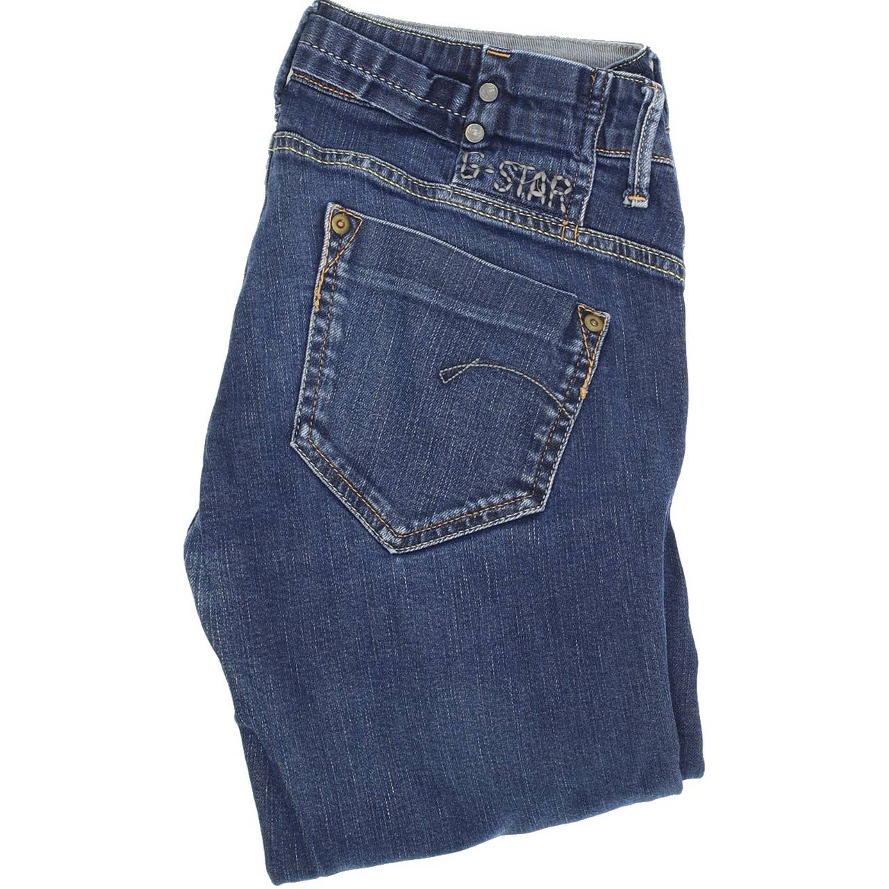 G-Star Midge Women Blue Straight Regular Stretch Jeans W31 L32