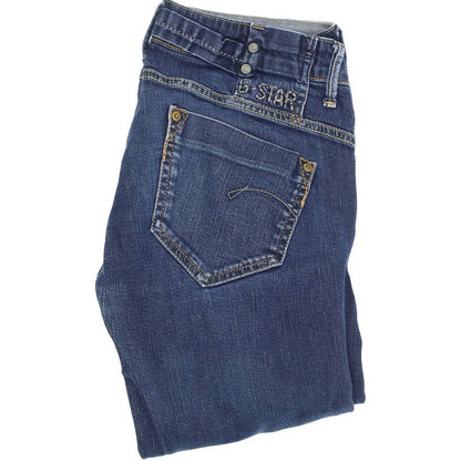G-Star Midge Women Blue Straight Regular Stretch Jeans W31 L32