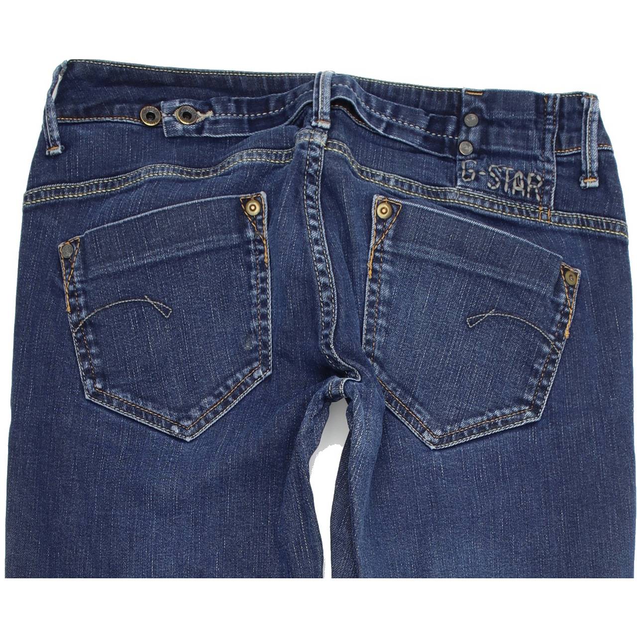 G-Star Midge Women Blue Straight Regular Stretch Jeans W31 L32