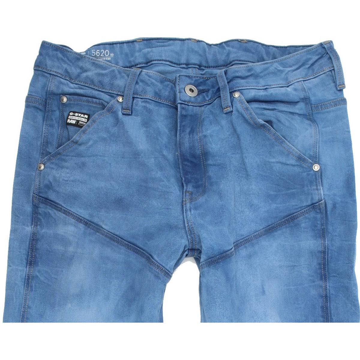 G-Star Women Blue Tapered Slim Boyfriend Stretch Jeans W28 L28