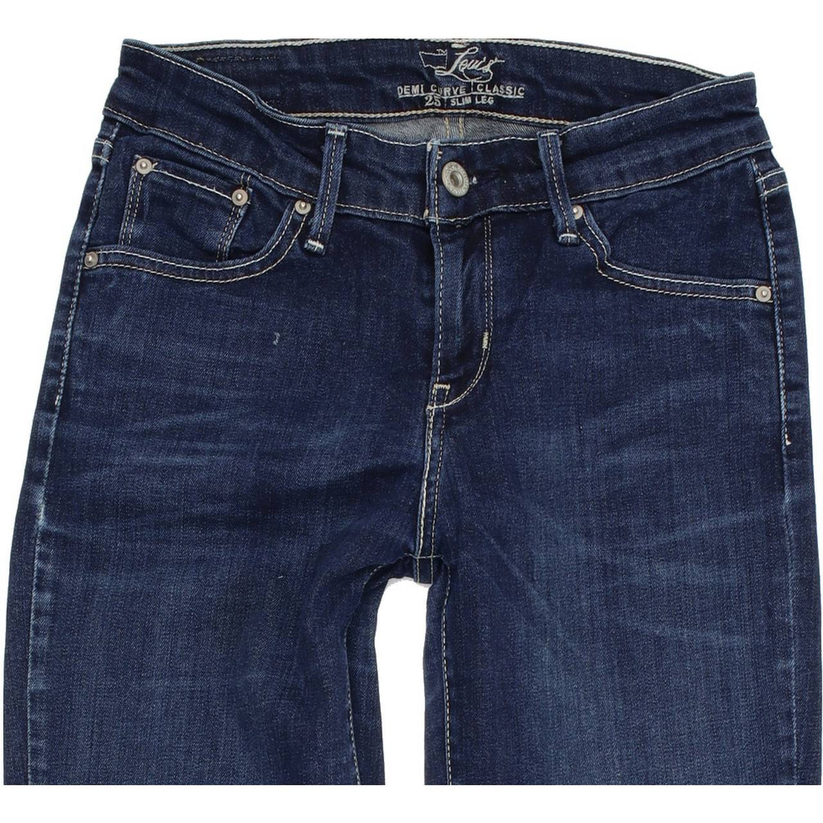 Levi's Demi Curve Women Blue Skinny Slim Stretch Jeans W25 L32