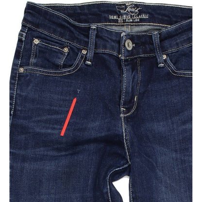 Levi's Demi Curve Women Blue Skinny Slim Stretch Jeans W25 L32
