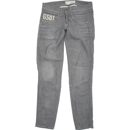 G-Star Saville Women Grey Straight Slim Stretch Jeans W26 L31