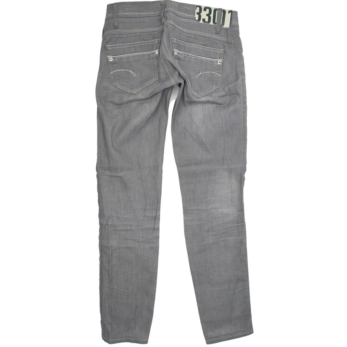 G-Star Saville Women Grey Straight Slim Stretch Jeans W26 L31