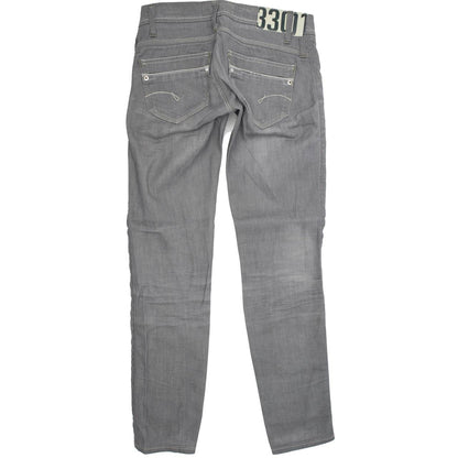 G-Star Saville Women Grey Straight Slim Stretch Jeans W26 L31