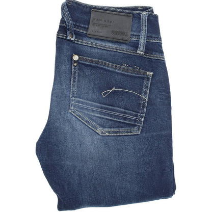 G-Star Lynn Women Blue Straight Regular Stretch Jeans W26 L30