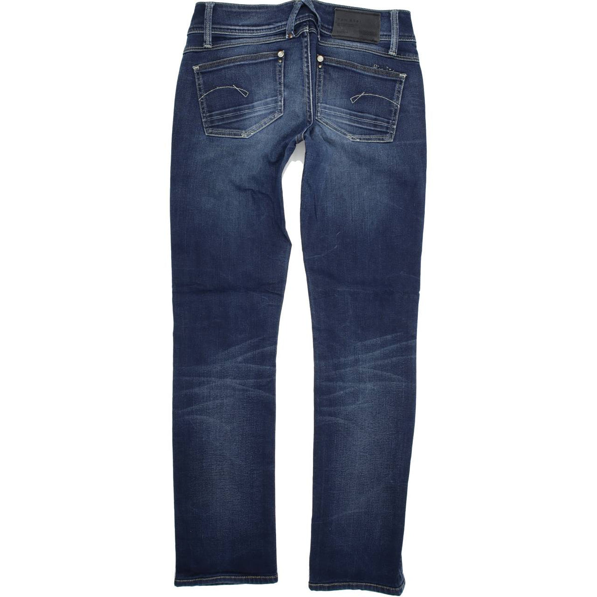 G-Star Lynn Women Blue Straight Regular Stretch Jeans W26 L30