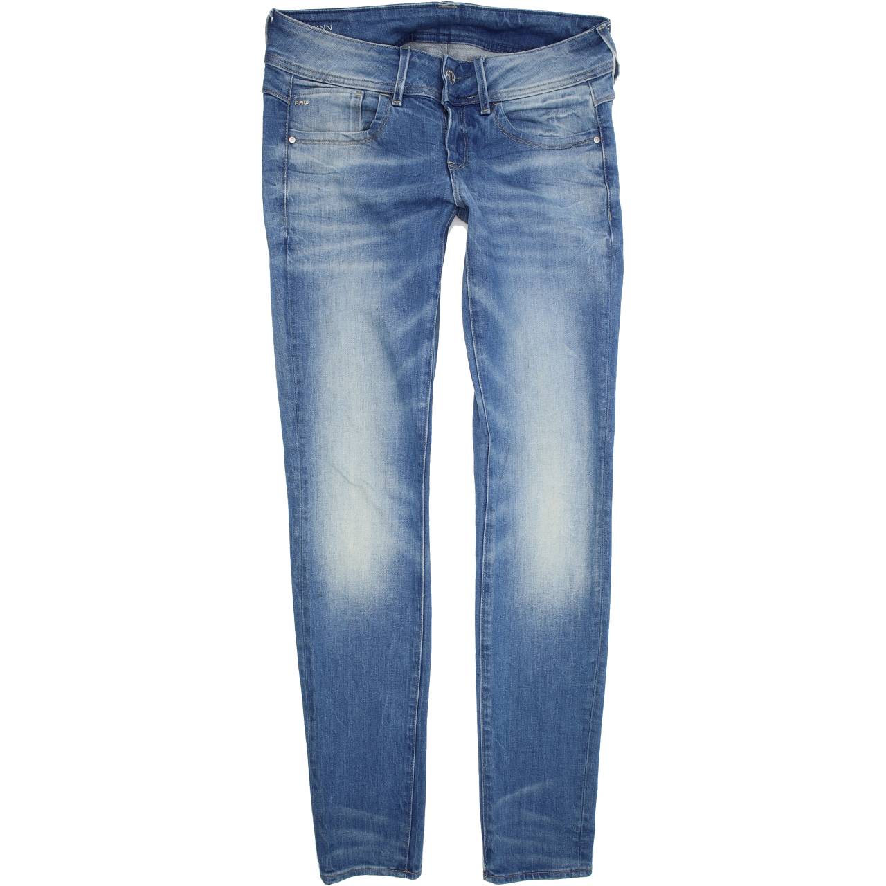 G-Star Lynn Mid Women Blue Skinny Slim Stretch Jeans W28 L32