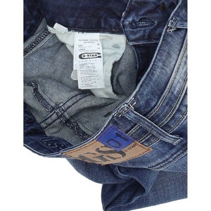 G-Star Heller Women Blue Straight Regular Stretch Jeans W28 L30