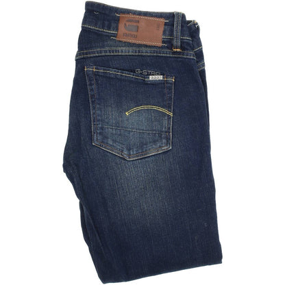 G-Star Women Blue Straight Regular Stretch Jeans W26 L32