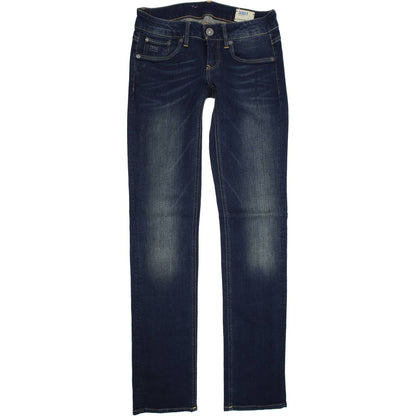 G-Star Women Blue Straight Regular Stretch Jeans W26 L32