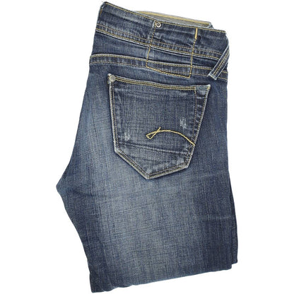 G-Star Core Women Blue Straight Regular Stretch Jeans W27 L34