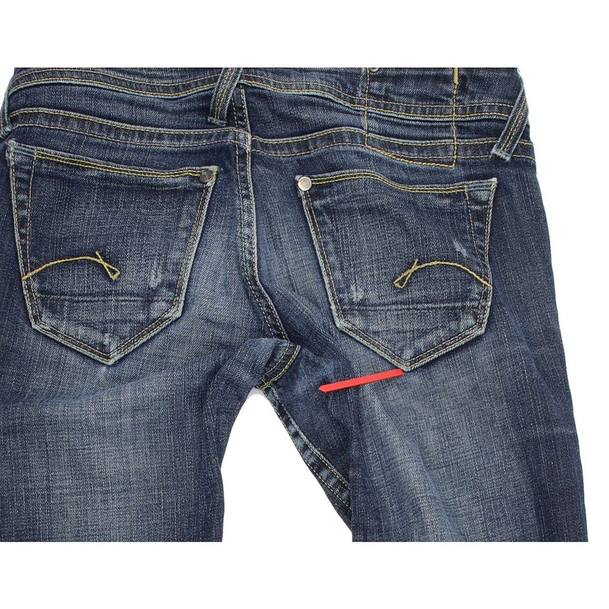 G-Star Core Women Blue Straight Regular Stretch Jeans W27 L34