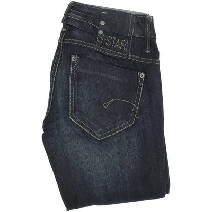 G-Star Midge Women Blue Straight Regular Stretch Jeans W25 L32